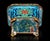 Chinese Antique Cloisonne Censer Brass Incense Burner Turquoise Enamel For Sale - Image 13 of 13