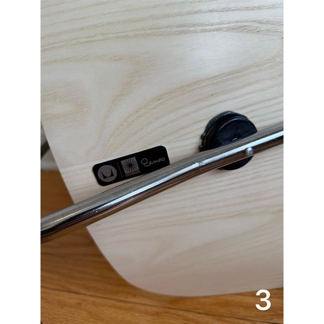 Eames Molded Plywood Dining Chair Metal Base Set of 4 For Sale - Image 14 of 18