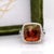 2020s 11cts Bi-Color Tourmaline Ring With Natural Diamond Halo in 14k Solid Dual Gold For Sale - Image 5 of 9