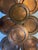 Copper Set of 8 Hand Hammered Copper Charger Plates For Sale - Image 8 of 12