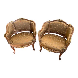 Vintage Victorian Style Side Chairs - a Pair For Sale