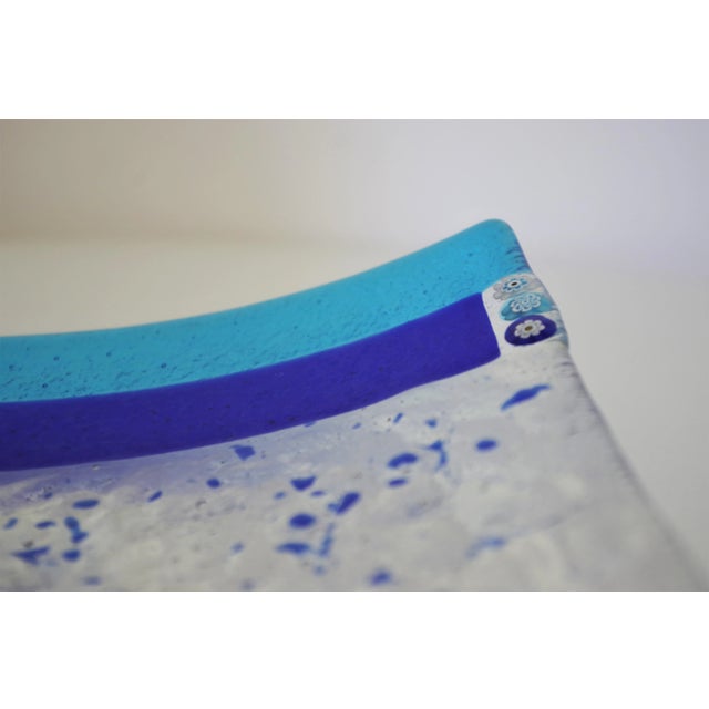 2000 - 2009 Bissona Q20 Murano Glass Plate by Stefano Birello for Veve Glass For Sale - Image 5 of 11