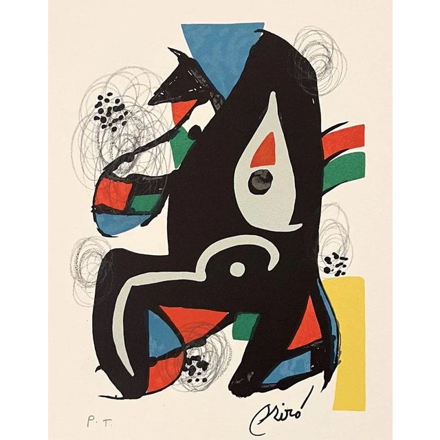 Modern Joan Miró, The Acid Melody, 1980, Original Lithograph For Sale - Image 3 of 3