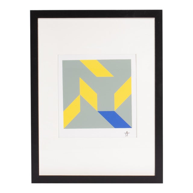1995 “Konstruktion and Intuition” Serigraph Print by Anton Stankowski For Sale