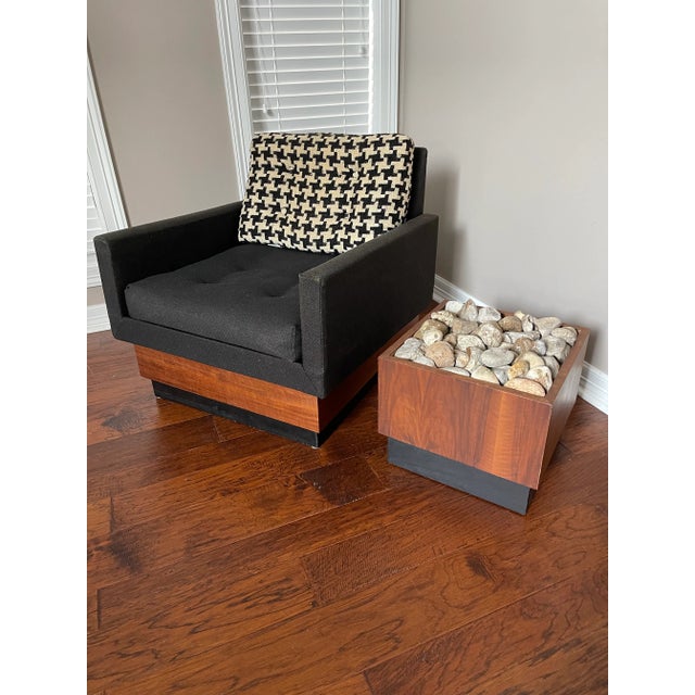 Brown Adrian Pearsall for Craft Associates Mid-Century Modern Cube Plinth Planter For Sale - Image 8 of 12