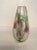 Mid 20th Century Art Glass Vase With Floral Motif in Lavender and Green For Sale - Image 4 of 7