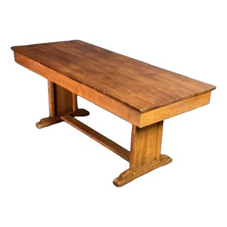 Historic Arnold School Library Table, 1925 For Sale