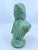 Late 20th Century Vintage Green Glazed Bust Statue For Sale In New York - Image 6 of 11
