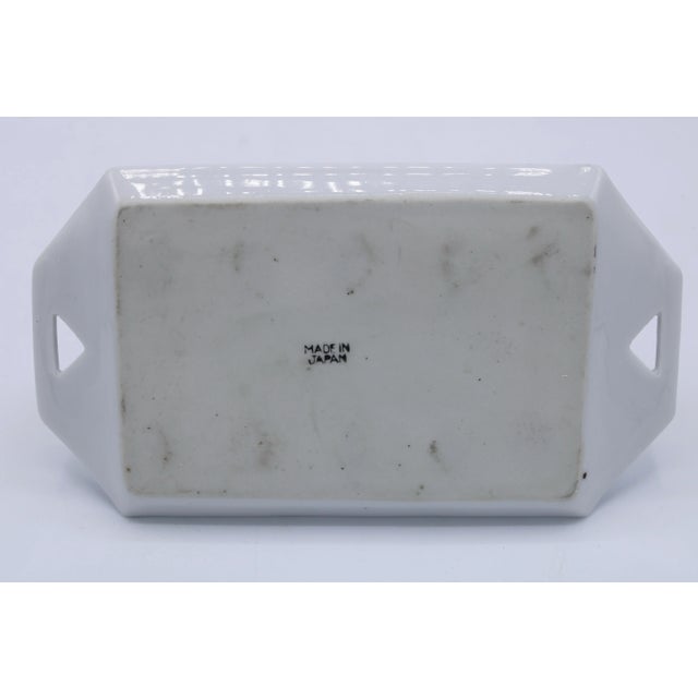 White Vintage Art Deco Ceramic Toast Rack / Letter Holder For Sale - Image 8 of 10