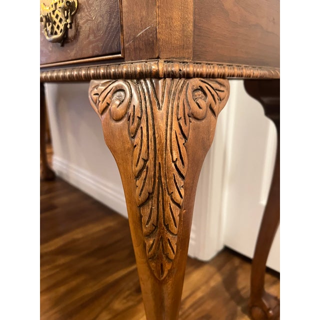 Mid 20th Century Mid 20th Century Baker Furniture Queen Anne Console Table For Sale - Image 5 of 10