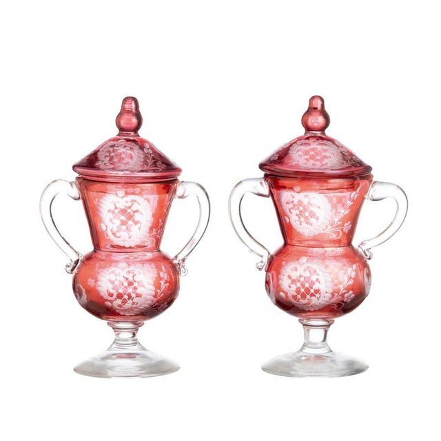 Glass and Crystal Candy Dishes, Set of 2 For Sale - Image 6 of 6