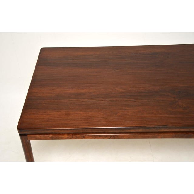 Brown Vintage Danish Extending Dining Table from Johannes Andersen, 1960s For Sale - Image 8 of 16