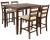 Brown Indoor Pub Set in Brown & Beige - 5 Pieces For Sale - Image 8 of 8