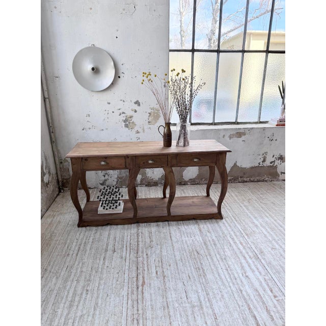 1950s Pine Drapers Console Table, 1950s For Sale - Image 5 of 18