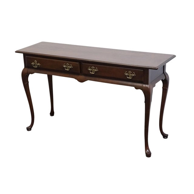 HAMMARY FURNITURE Solid Cherry Traditional Queen Anne 52" Accent Sofa Table 29" High 52" Wide 16.25" Deep We specialize in...