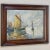 Impressionist Antique Framed Oil Painting on Canvas by E. Halleux Dated 1940 For Sale - Image 3 of 13