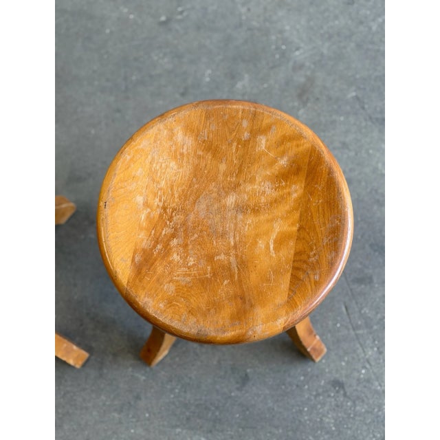 Vintage Industrial Swivel Stools - Price Per Stool- One Available For Sale - Image 4 of 18