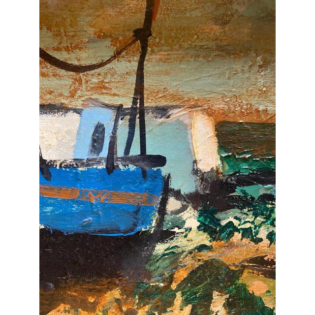 William Goliasch, Dike in Bretagne, Oil on Wood, 1976 For Sale - Image 6 of 9