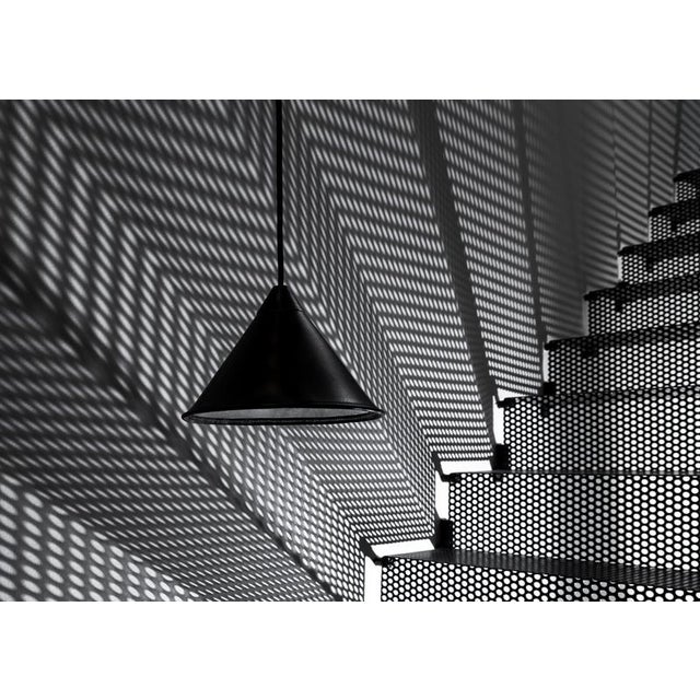 Namibia Leather Cone Medium Lamp by Cuero Design For Sale - Image 12 of 18