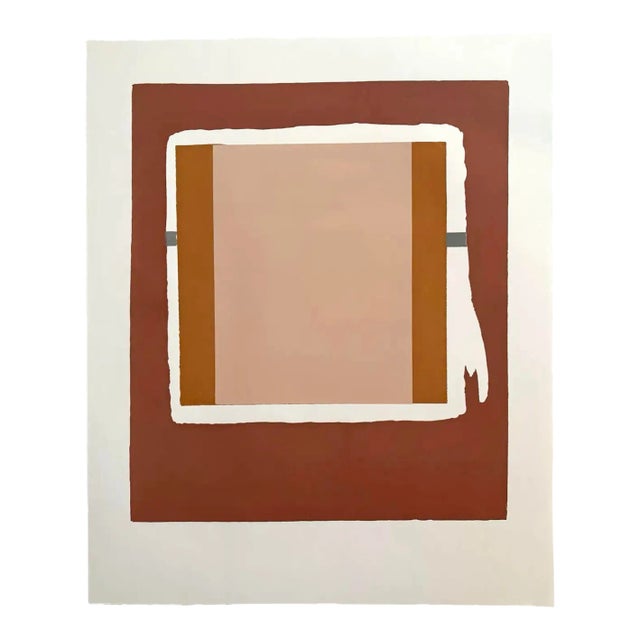 Barbara Beck 1971 Mid Century Modern Screen Print on Paper - Unframed For Sale