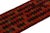 Rug & Kilim 1950s Vintage Kilim Runner in Red, Black and Rust Orange Diamond Patterns For Sale - Image 4 of 7
