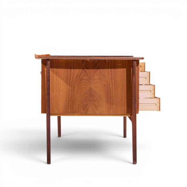 Svend Madsen Svend Madsen Mid Century Danish Teak Curved Desk For Sale - Image 4 of 10