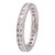 Tiffany & Co. Plat Full Circle 3mm Channel-Set Diamond Eternity Band Ring 6.75 For Sale
