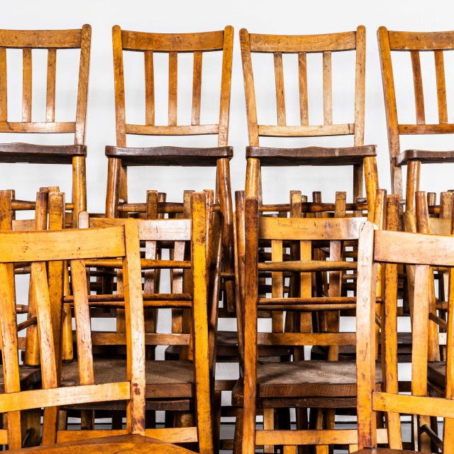 Vintage Elm Chapel Dining Chair, 1940s For Sale - Image 4 of 10