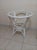 1970s Bamboo Tropical Style Dining Table Base No Glass Top White For Sale - Image 4 of 5