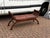 Large Brown Leather Window Bench For Sale - Image 3 of 9