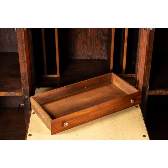 1920s Monumental Art Deco Cathedral Form Secretary Desk For Sale - Image 11 of 12