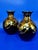 Pair of Bruce Fairman Signed Studio Art Pottery Black & Gold Luster Gooseneck Vases - 2 For Sale - Image 14 of 14