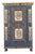 Antique Rustic Farmhouse Painted Bridal Cabinet, 1863 For Sale