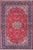 Retro Persian Kashan Red/Blue Wool Rug - 9'9'' X 15'11'' For Sale - Image 10 of 10
