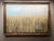 Farmhouse Contemporary Original Oil on Canvas Framed Painting “Wheat Fields and Blue Sky” For Sale - Image 3 of 9