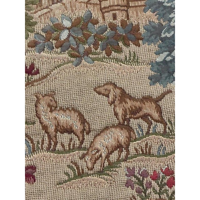 Vintage Medieval French Aubusson Style Jacquard Tapestry, 1950s For Sale - Image 14 of 18
