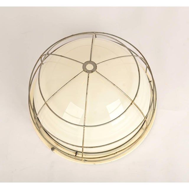 Bauhaus Large Bauhaus Opaline Glass Wall Lamps from Zukov, 1940s, Set of 4 For Sale - Image 3 of 6