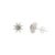Art Deco A Pair of Celestial Solid Silver Green Sapphire Starburst Earrings- Gift for Girlfreind For Sale - Image 3 of 11