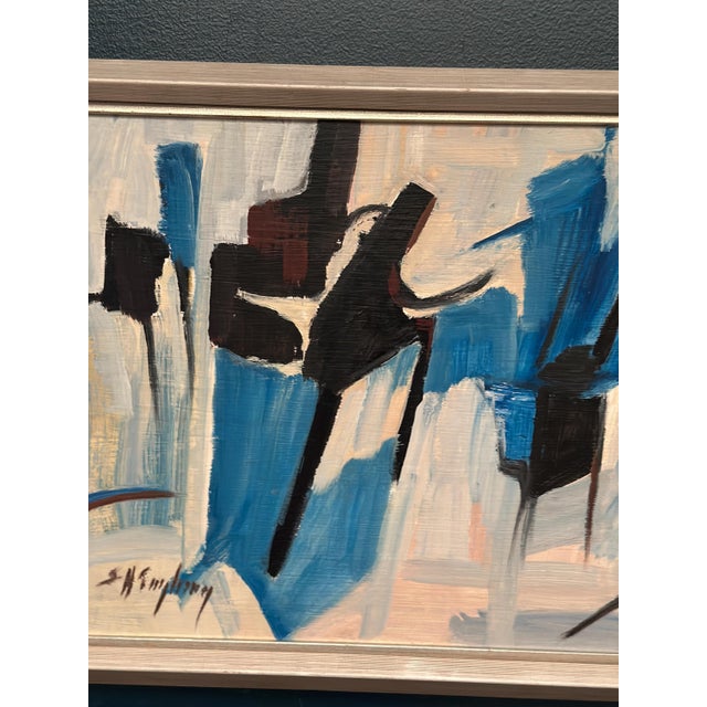 Sven H. Engberg, Abstract Composition, 1950s, Oil on Panel, Framed For Sale - Image 14 of 18