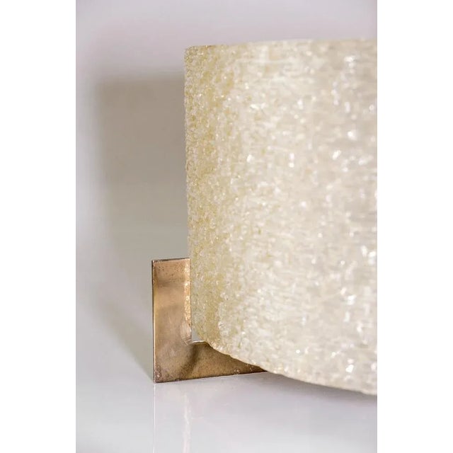 Gold Mid-Century Brass Ceiling Lamp by Kaiser, Germany, 1960s For Sale - Image 8 of 9