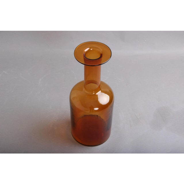 Holmegaard / Kastrup Glasværk. Otto Brauer design. No market. Mouth and hand-blown glass. Used vase from Braunglas. Good...