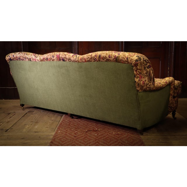 Three-Seater Standard Sofa with Embroidered Paisley, 2010s For Sale - Image 9 of 16