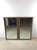 Wood Mid Century Modern Long Rectangular Wall Mirror With Two Glass Panels and Wood Accent For Sale - Image 7 of 18