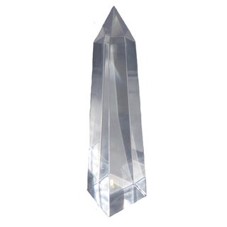 Mid-Century Modern Lucite Obelisk For Sale