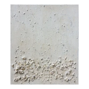 24"x H. 28" 'California Beach' #2 - Natural Palette Abstract Relief Seascape / Seaside / Marine Oil Painting / Earth Tones/ Pacific Ocean