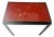 Stephen Cannell Estate: 1950s Chinese Red Lacquer Chinoiserie Accent Table For Sale