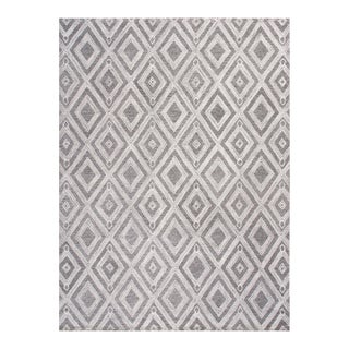 Pasargad Home Modern Silver Area Rug- 5' 0" X 8' 0" For Sale