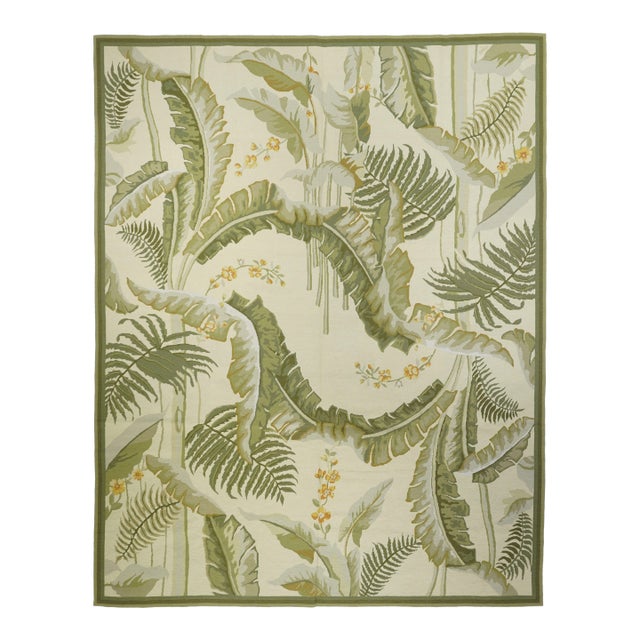French Aubusson Design Rug 8'0" X 10'0". For Sale
