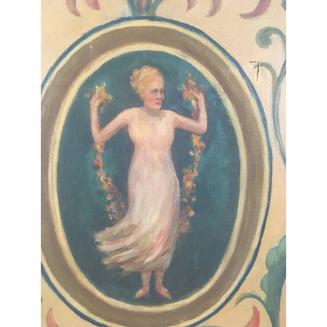 This painting has a story! It was supposedly a carnival prop? From the 20’s it’s actually a possibility that that’s true!...