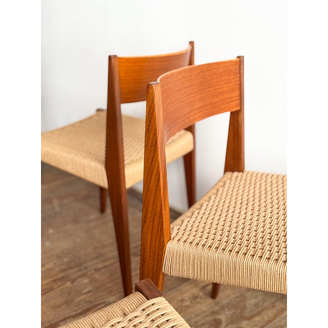 Pia Dining Room Chairs in Walnut with Wickerwork by Poul Cadovius, Set of 6 For Sale - Image 13 of 16